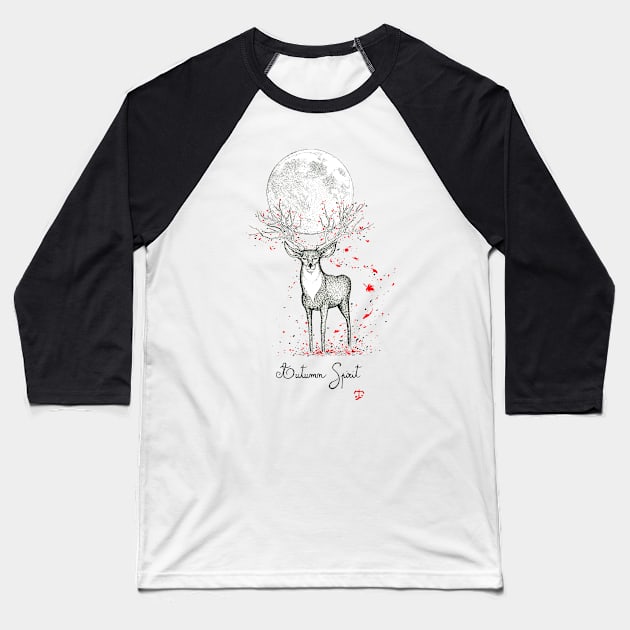 Autumn Spirit Baseball T-Shirt by tristan.r.rosenkreutz